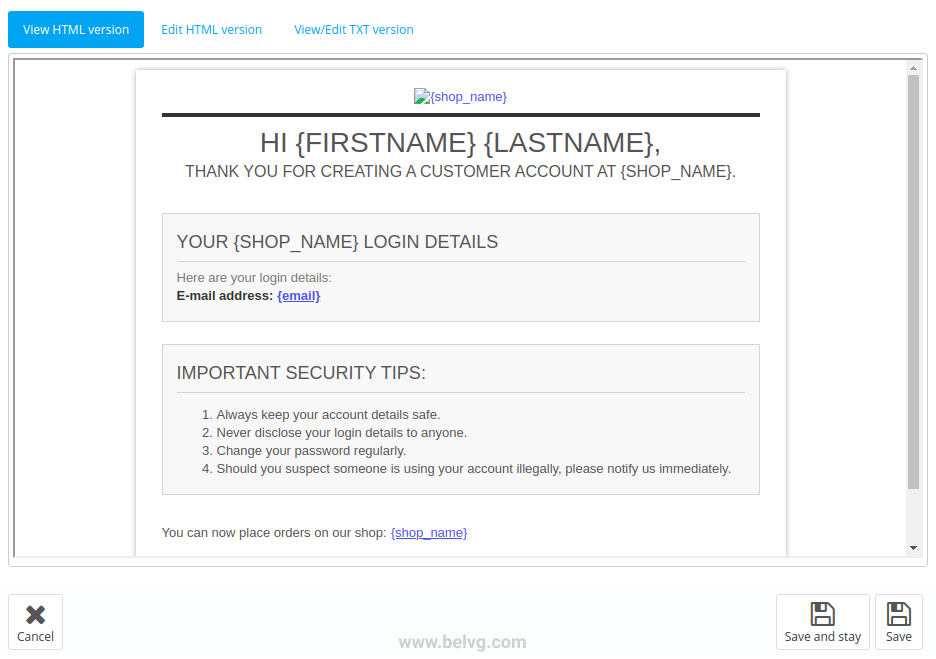 View-HTML-version-in-PrestaShop-email-template-configuration