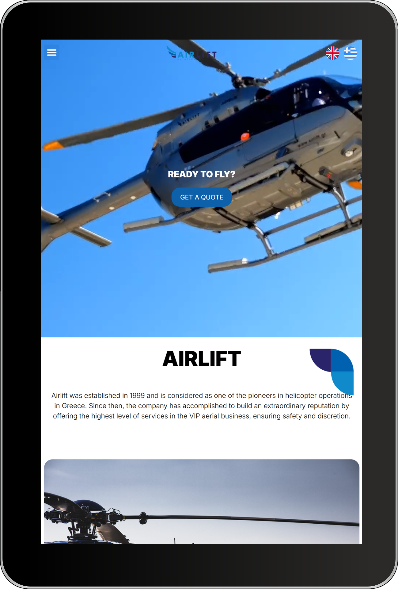 Airlift tablet